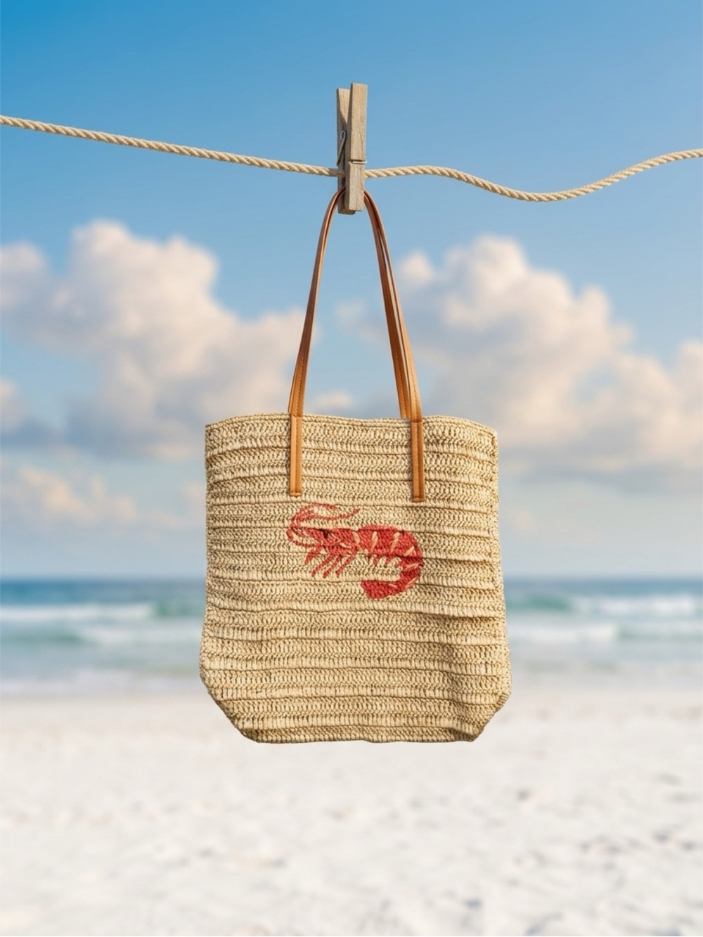 Shrimp tote bag